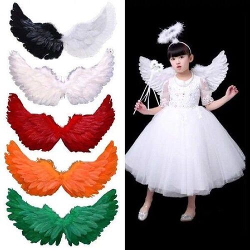 Angel Wings Cosplay Props Colorful Angel Feather Wings for