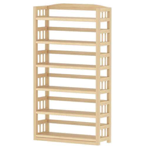 Solid Wood Bay Window Bookshelf Storage Rack Household Floor
