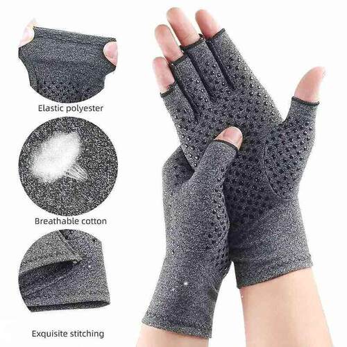 1Pair Compression Arthritis Gloves Wrist Support Joint Pain