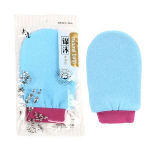 1Pc Shower Spa Exfoliator Two-sided Bath Glove 5colors Body