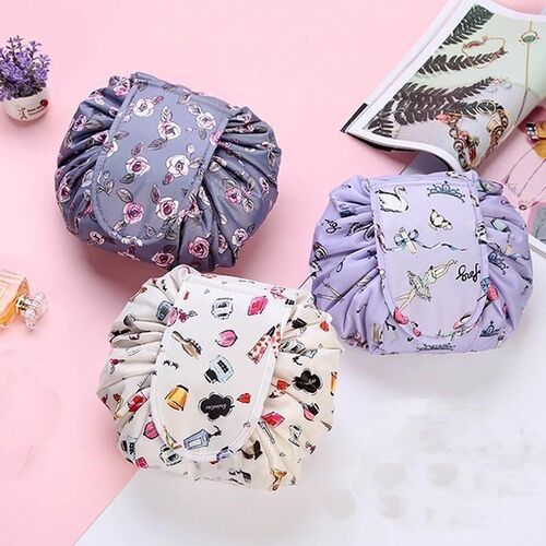 Women Drawstring Travel Cosmetic Bag Makeup Bag旅行收纳包