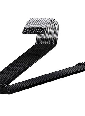 10pieces of rust proof chrome plated metal hangers open type