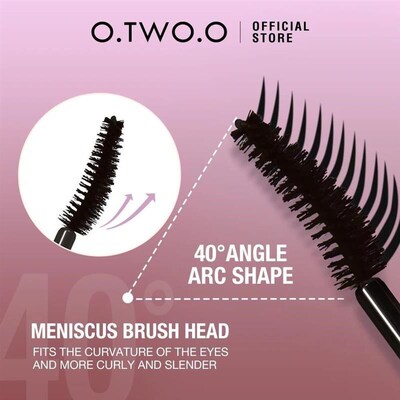 O.TWO.O Black Mascara Lengthens Eyelashes Waterproof