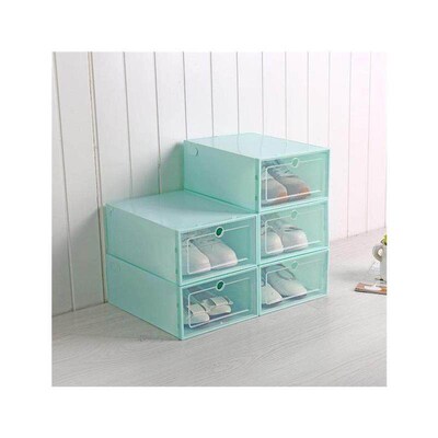 3PCS Transparent plastic shoe box dustproof Shoes cabinet