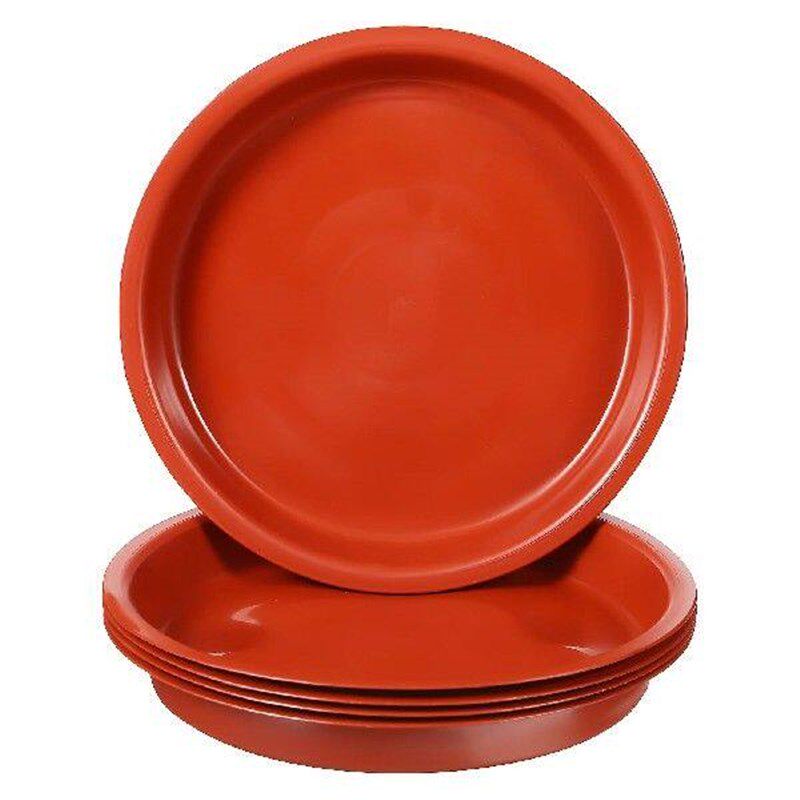 5 Pcs Bonsai Plastic Flower Tray Bottom Office House Plants