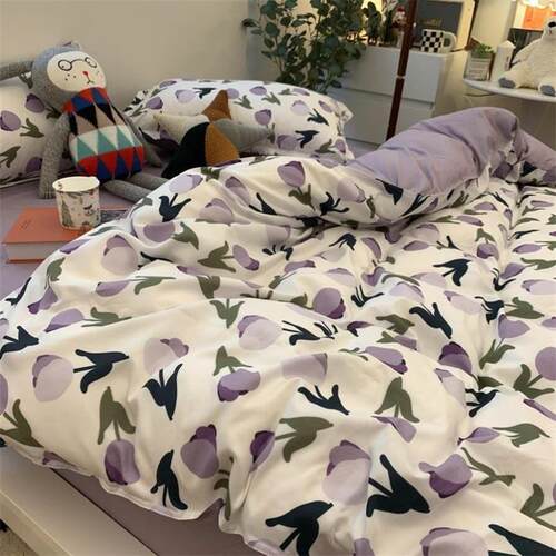 Sheets Cotton Bedding Duvet Bed Bedsheet Cover Quilt Set