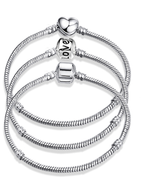 New Original Charm Bracelet Rose Gold Silver Color Alloy Sna