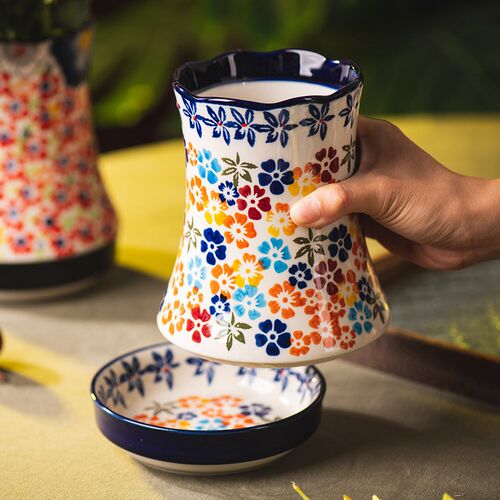 Handpainted Ceramic Draining Chopstick Holder Kitchen Cutler