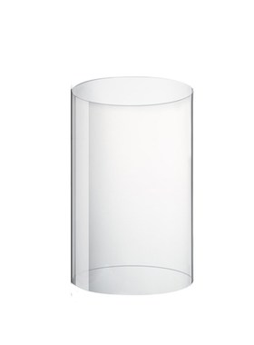 玻璃烛台摆件灯罩直筒圆柱展示餐桌蜡烛防风罩浪漫大号烛台