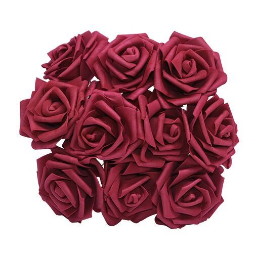100Pack Artificial Rose Bouquet Faux Foam Flower Wedding Bri