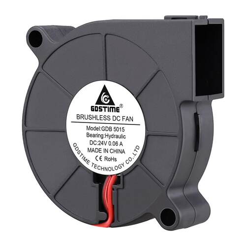 2Pcs Gdstime DC 24V Radial Turbo Blower 50x15MM 3D Printer A