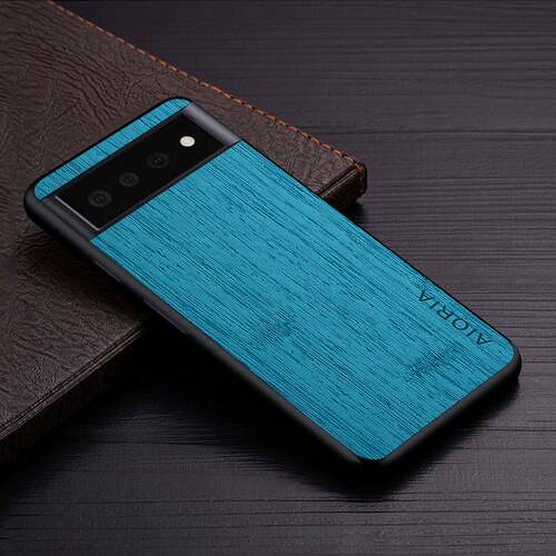 Case for Google Pixel 6 Pro 6 6A 5G funda bamboo wood patter