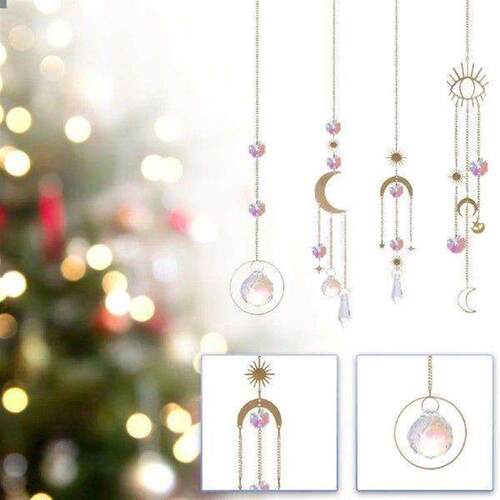 4PC Room Chime Wall The Wind On Decoration Crystal