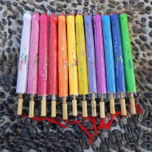 Lightweight Silk Chinese Art Umbrella Vintage Chinese