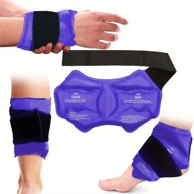 Ankle Brace Ice Pack Wrap For Injuires Hot Cold Therapy Reus