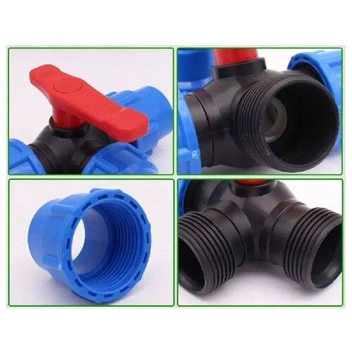 20/25/32/40/50mm PE Pipe Faucet Diverter Plastic Irrigation