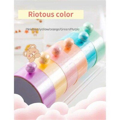 6Rolls Tape Tapes Sticky Washi Colored Toys Diy