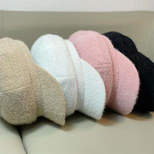 tendy New Chenille Octagonal Cap Cap Womens Allmatch Autum
