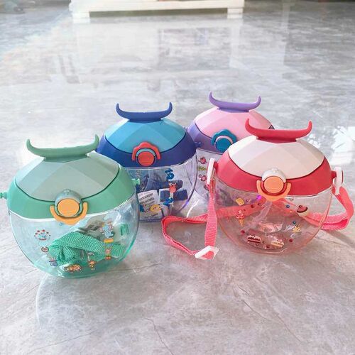Childrens Donut Plastic Kettle Lift Small Cup Cute Round Ki