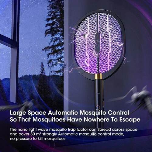 Electric Mosquito Swatter with UV Light, Rechargeable 3000V