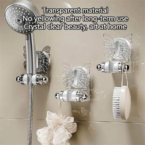 Handheld Shower Head Holder Suction Cup Shower Handle Wall