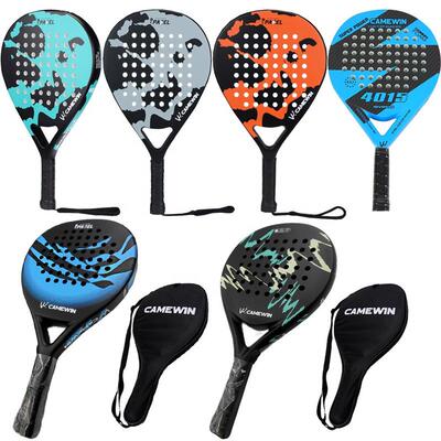 Padel Racket 3K/18K Carbon Fiber EVA Soft Teach Rubber Padel