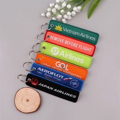 Aviation Quotes Embroidered Keys Cool Quotation Men Key Tags
