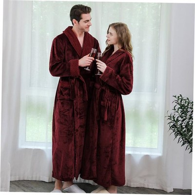 特价浴袍情侣款睡衣 winter pajamas gown women men bathrobe