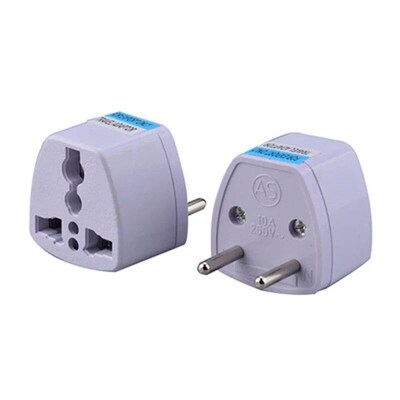 1PC Universal US  AU To EU Plug USA To Euro Europe Travel Wa