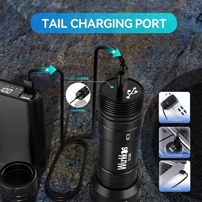 Wurkkos DL20R USB C Rechargeable Diving Light Powerful 3200l