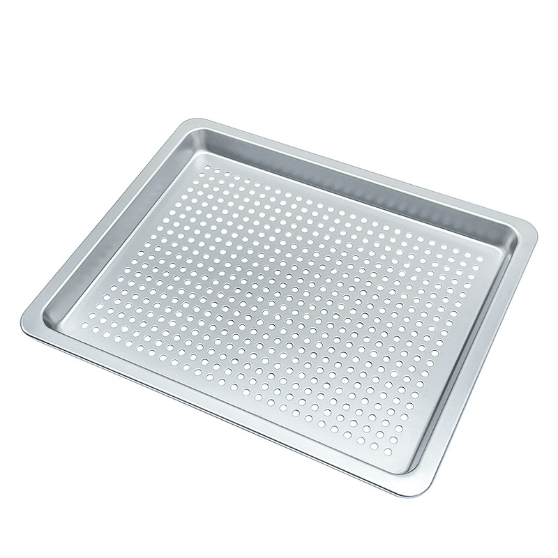 30不锈钢蒸盘隔水蒸格带孔托盘沥水沥油方盘电蒸烤箱一体机配件