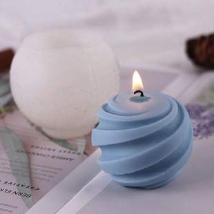 Screw Ball Candle Mold Epoxy Rose Candle Casting Mold Creati