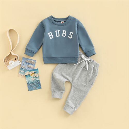 Citgeett Auutumn Toddler Baby Boys Girls Suit Set Letter Pri