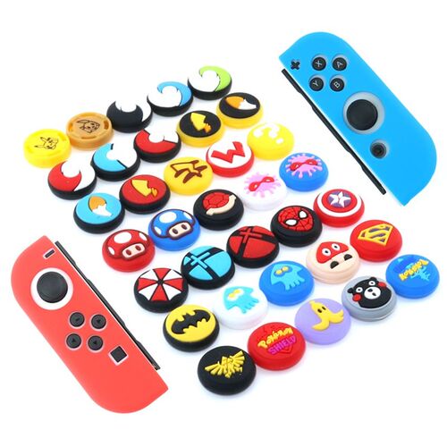 YuXi 2pcs Silicone Joystick Thumb Stick Grip Cover Case for