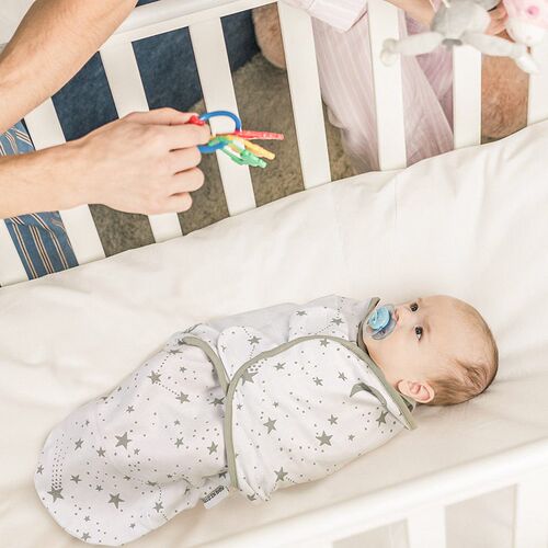 Biduole Baby Anti-jump Sleeping Bag Double-sided Cotton Anti