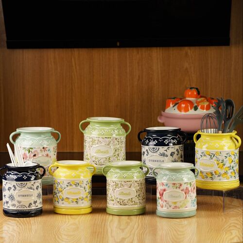Small Double-eared Chopsticks Drum Household Ceramic Chopsti