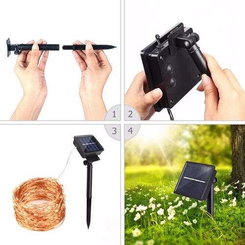 LED Solar Light Outdoor Waterproof Fairy Garland String Ligh