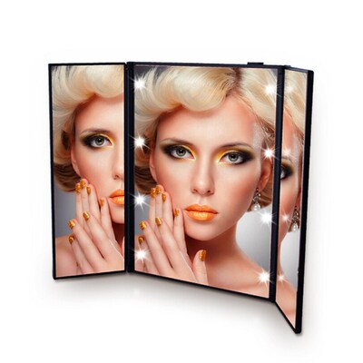 Portable LED Light Makeup Mirror Vanity lights Compact Make