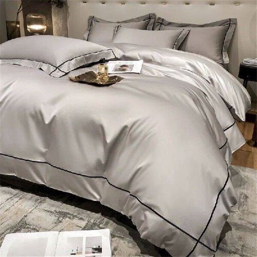 4PCS/set Embroidery Bedding Set Egyptian Cotton Bed Sheet