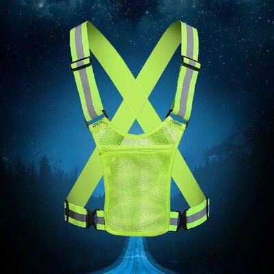 Reflective Safety Vest Lightweight Elastic Safety Vest with