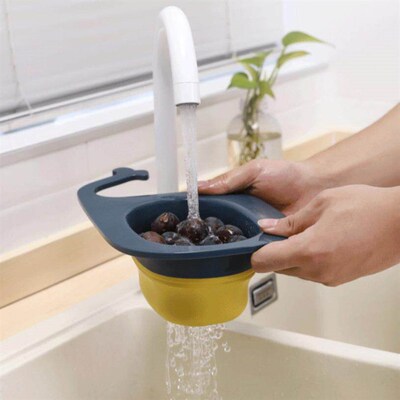 A foldable draining rack for the kitchen sink, suitable for