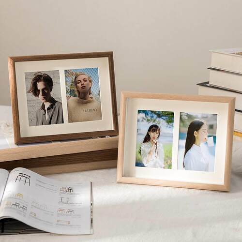 Simple picture frame table plus four combination photo frame