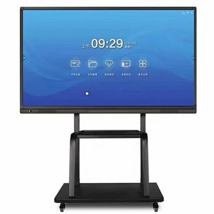 液晶电视幼儿园教学一体机可移动支架希沃鸿合触摸屏通用落地推车