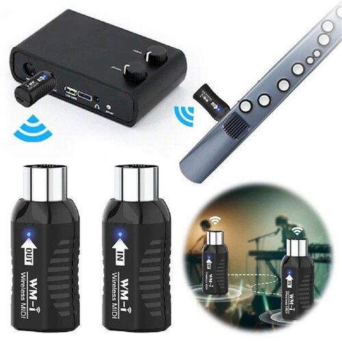 Mini Wireless Transmission MIDI System Plug and Play