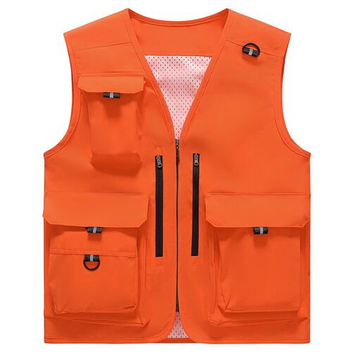 Overalls Vest Mens Outdoor Multi-pocket Photographer Fishin