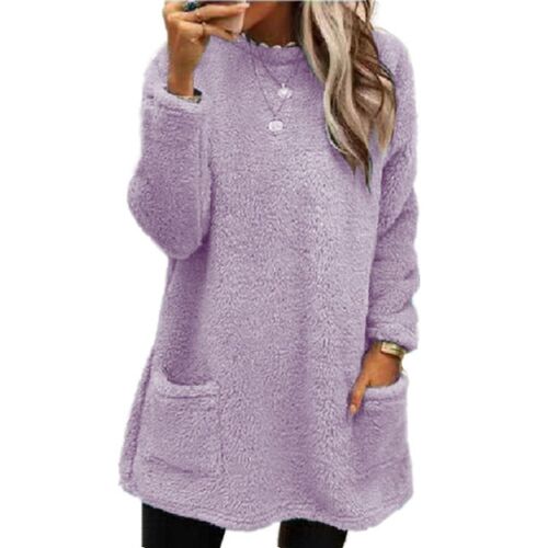 2025 Independent Station Temu Womens Long Sleeve Pocket Plu
