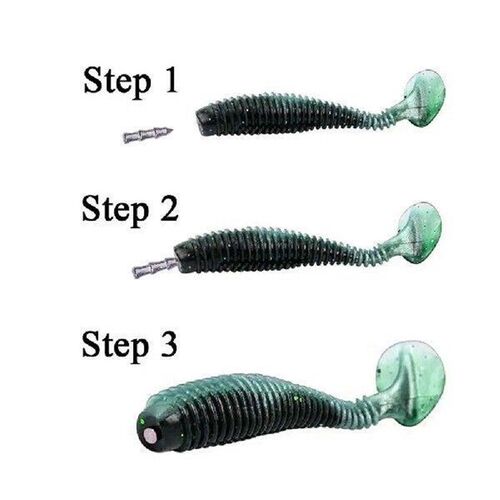 New Carbon Steel Lead Weight Head Soft Lure Spring Jigging
