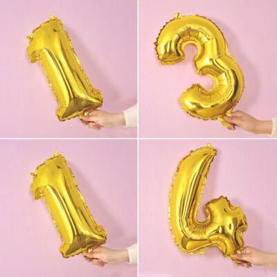 Birthday number balloon party decoration room letter set