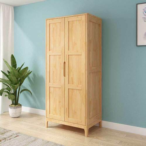 Nordic Wardrobe Modern Simple Household Solid Wood Wardrobe