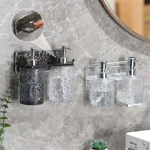 Wall Mounted Shower Gel Storage Rack Transparent Exquisite